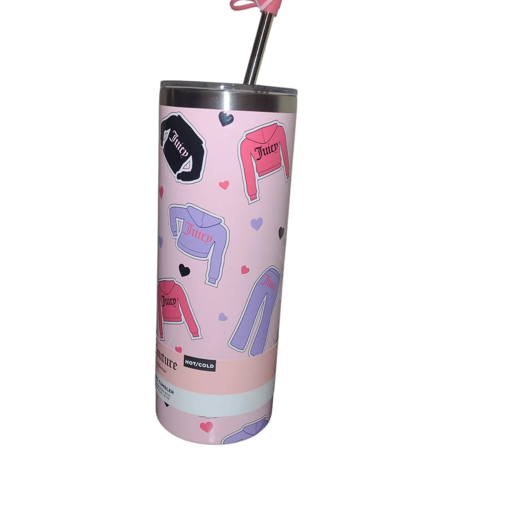 Juicy Couture Pink Stainless Steel Tumbler - 24oz
